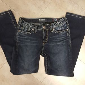 Silver Suki stretch dark wash